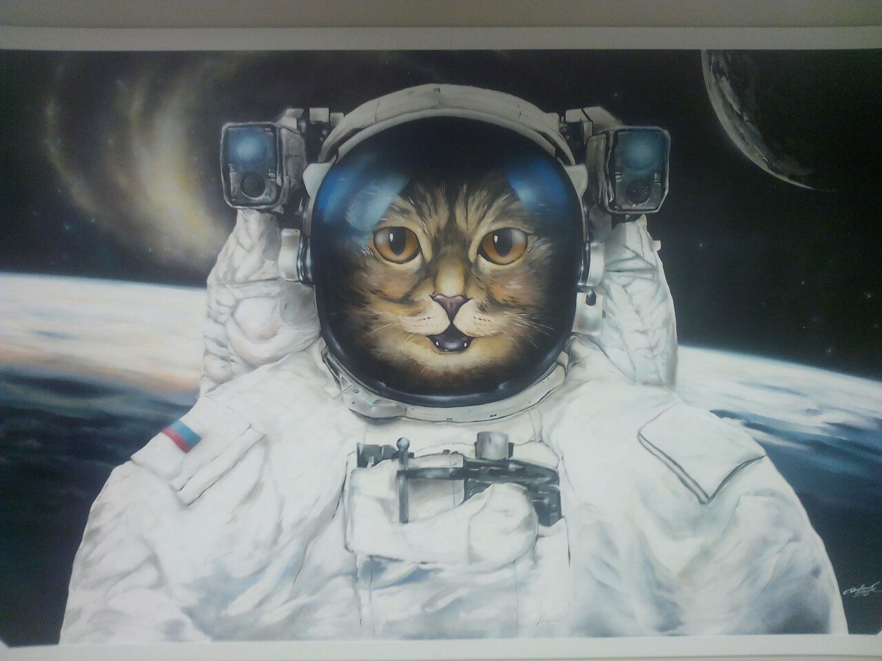 Портрет кота Космонавта