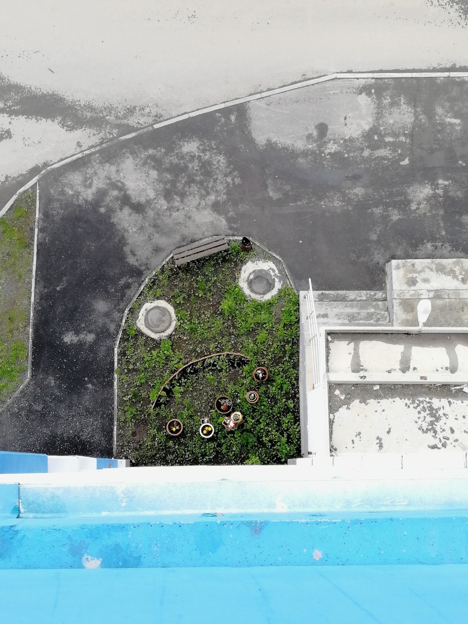 View from the balcony of the new apartment - My, Trollface, Smile, Pareidolia