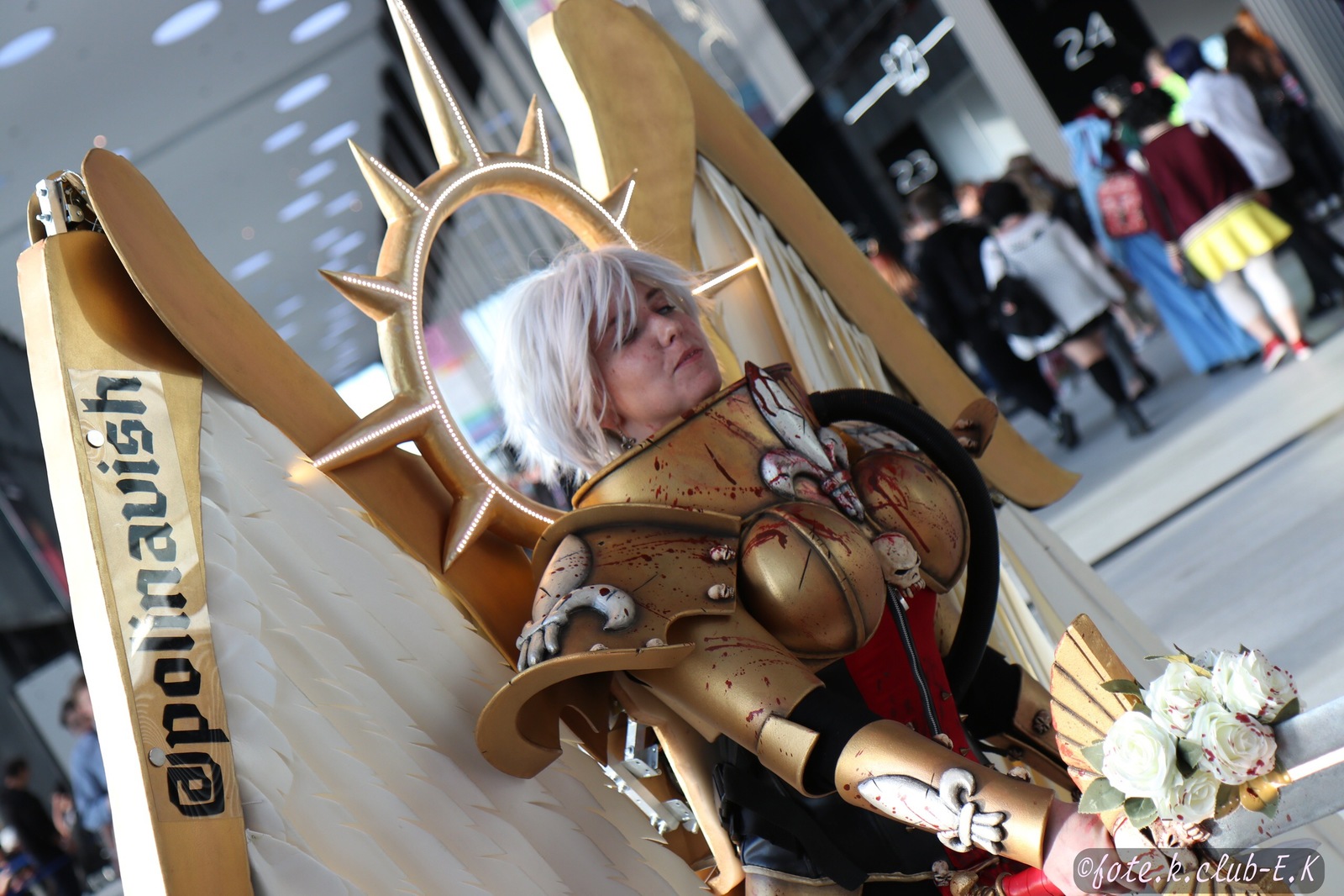 Cosplay Saint Celestine from Warhammer 40,000 - My, Cosplay, Starcon, Warhammer 40k, Warhammer, Saint Celestine, GIF, Longpost