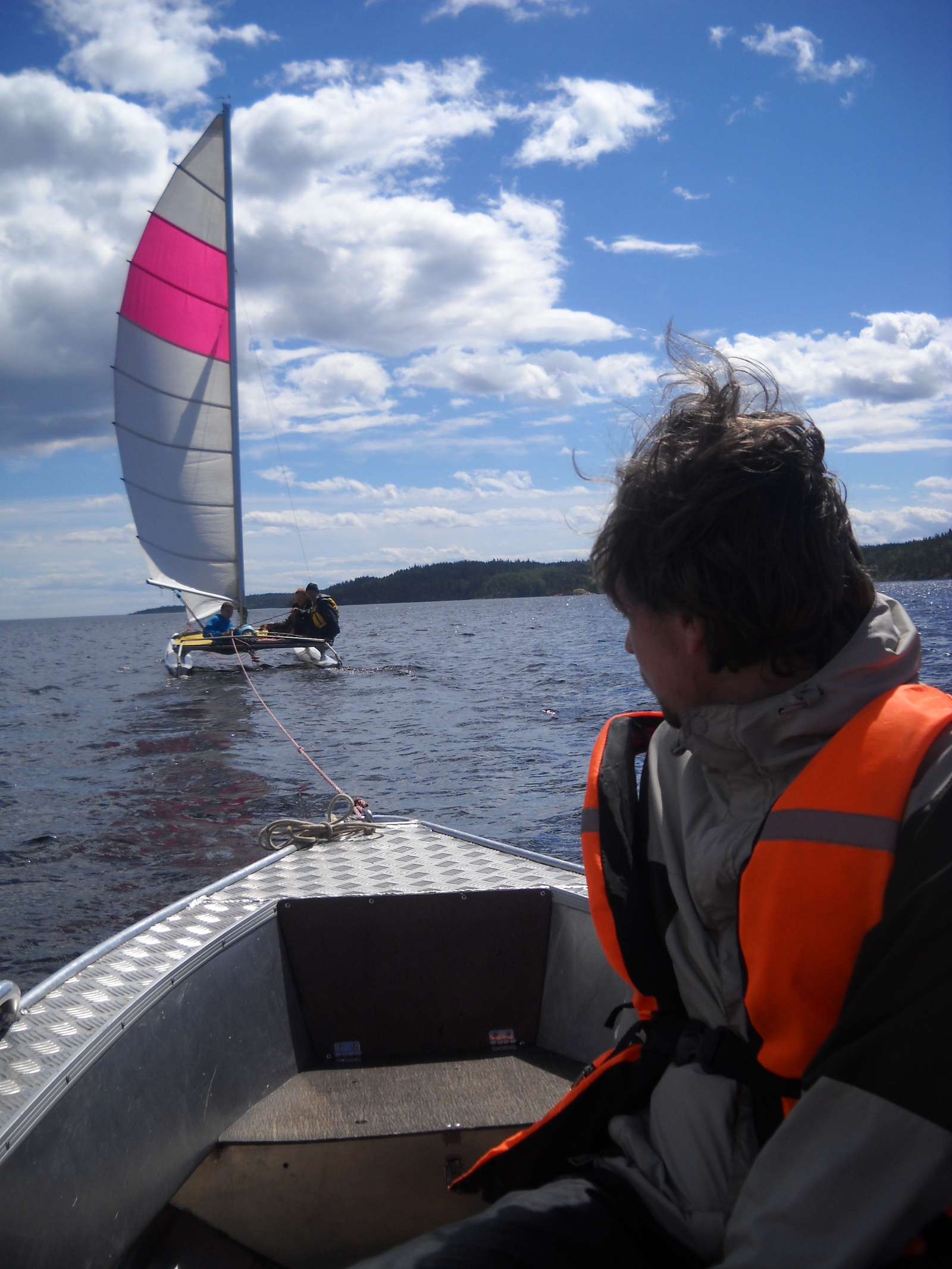 Ladoga. - My, Highline, Sleckline, Ladoga, Catamaran, Longpost, Tourism