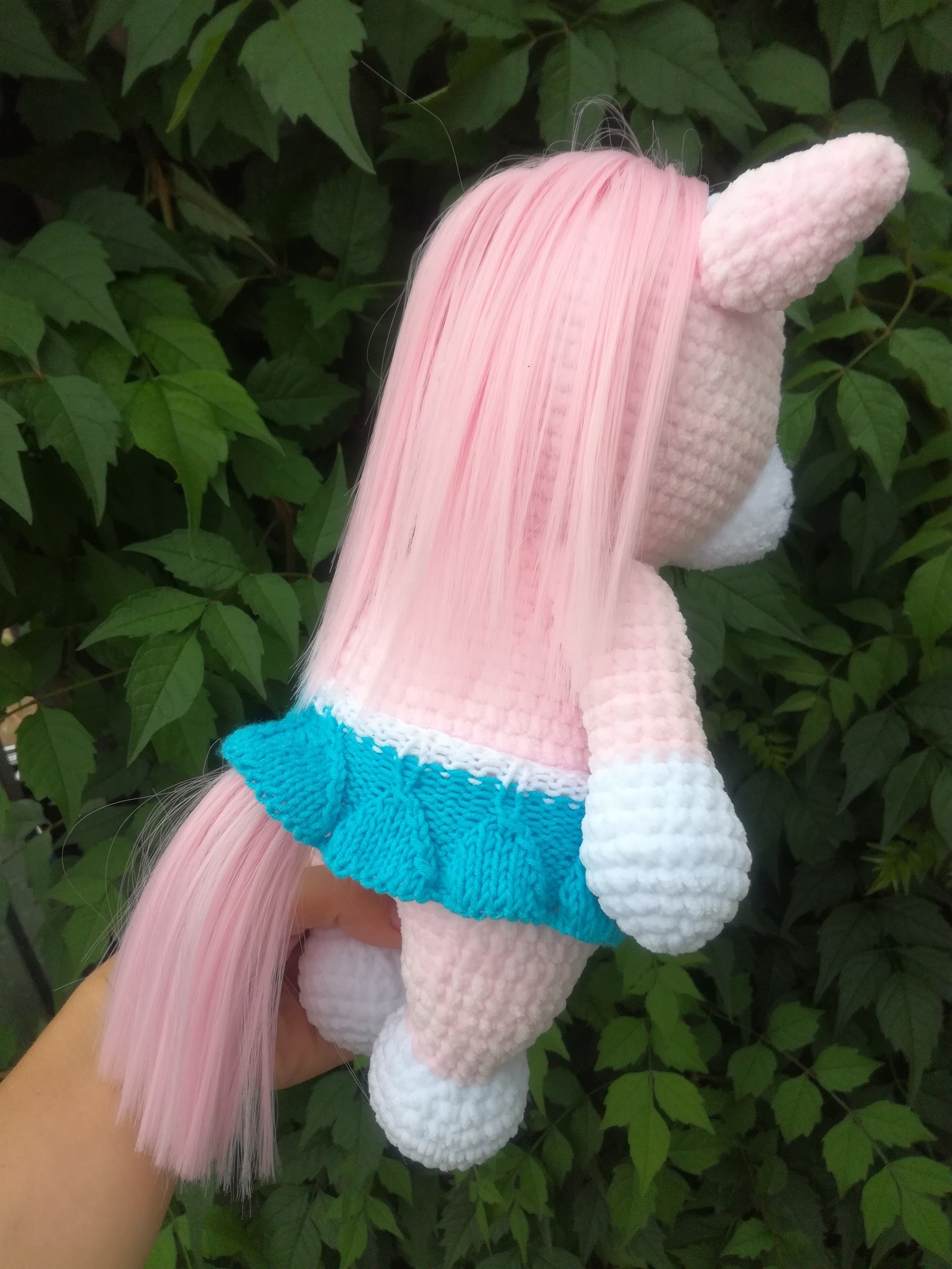 Crochet unicorn - My, Knitting, With your own hands, Longpost