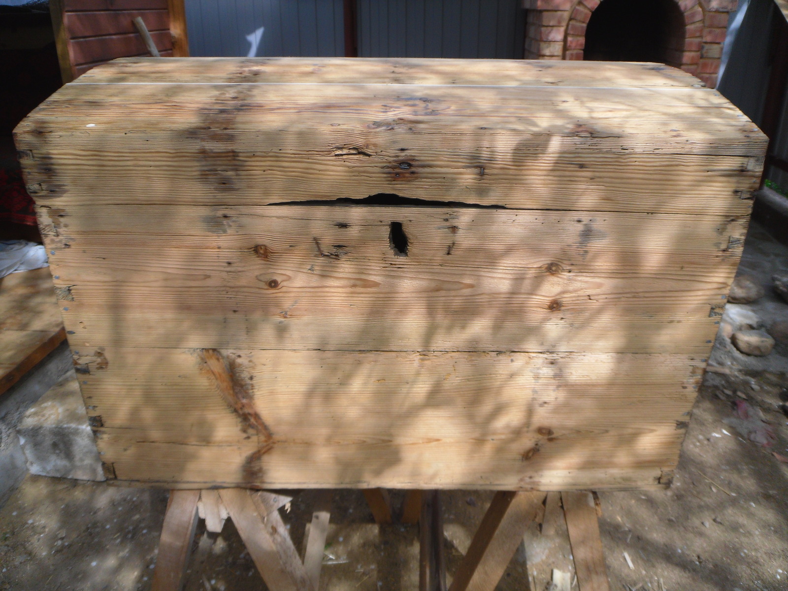 Chest restoration - My, Box, Tree, Old man, With your own hands, , Koufar, , Longpost