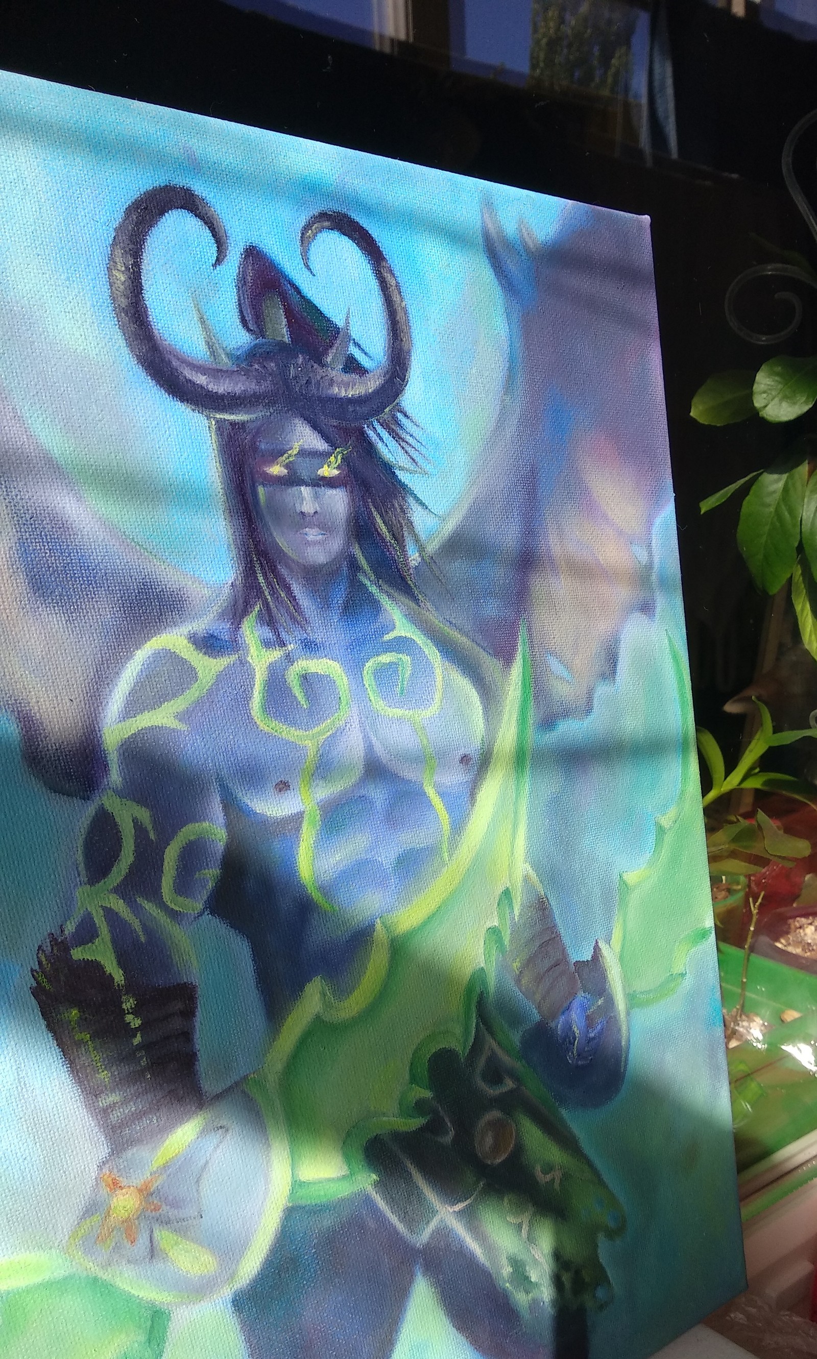 Illidan Stormrage, oil on canvas - Illidan, , World of warcraft, Wow, Hearthstone, Longpost