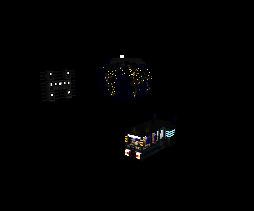 Passing for travel! - My, Magicavoxel, Space, Travel, Bus