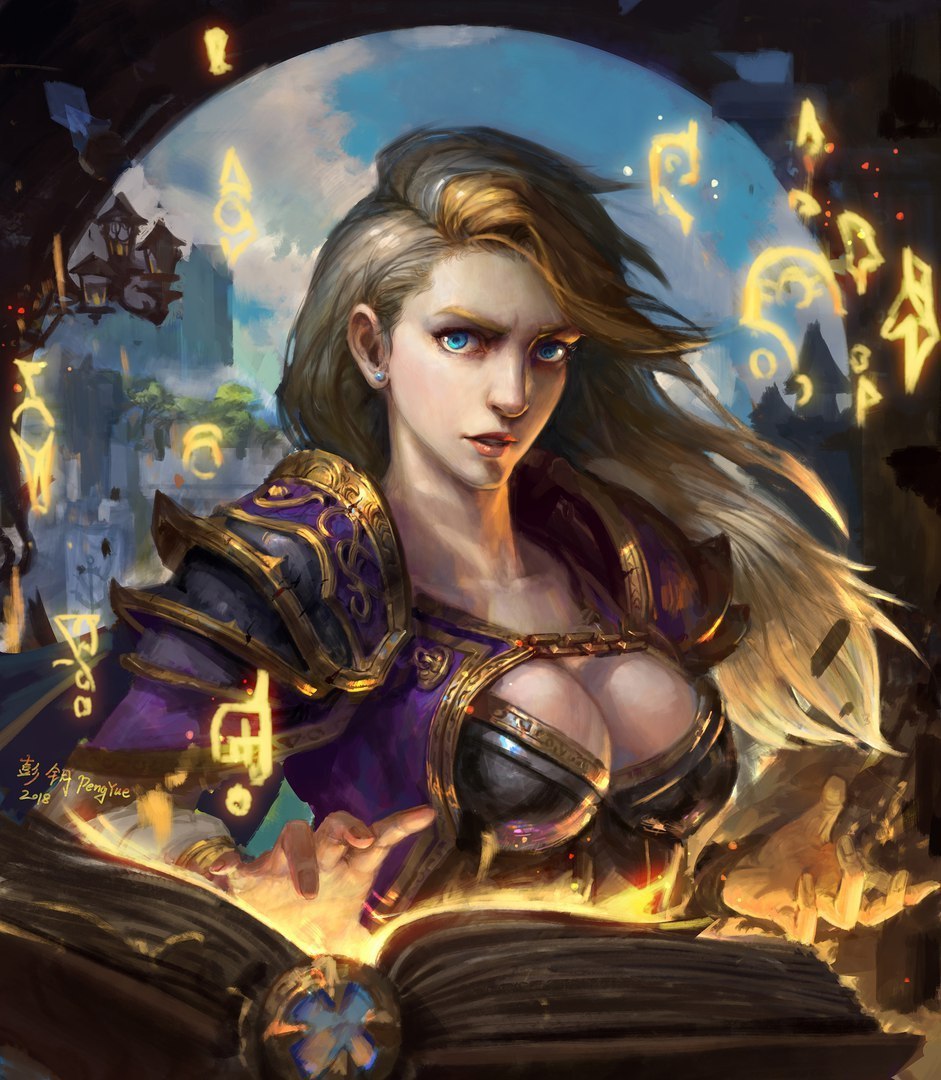 Jaina Proudmoore by PengYue. - Wow, World of warcraft, Warcraft, Blizzard, Game art