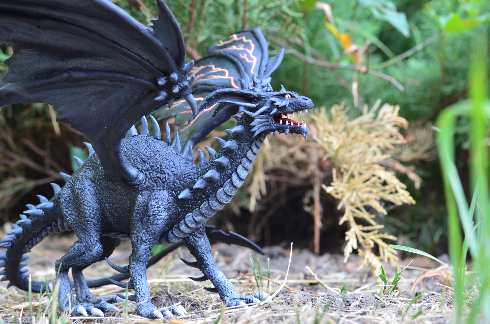 Black dragon from Heroes of Might and Magic V. - My, , Needlework without process, Sculpture, The Dragon, Герои меча и магии, HOMM V, Longpost