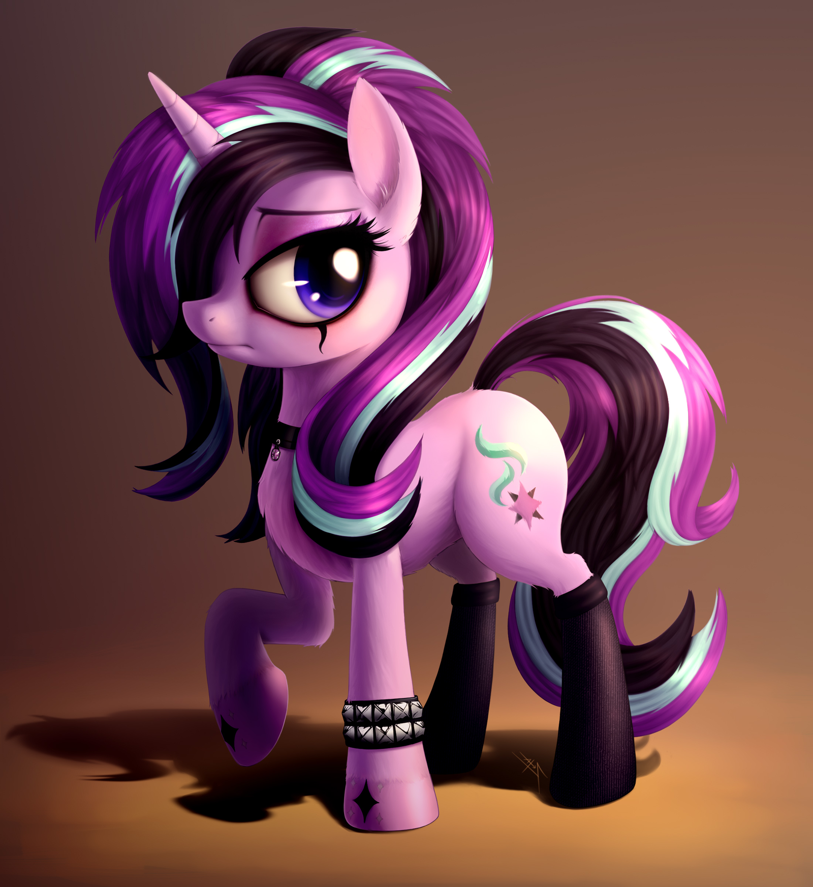 New bold style — Starlight! - Starlight Glimmer, PonyArt, MLP Socks, My little pony, Zetamad