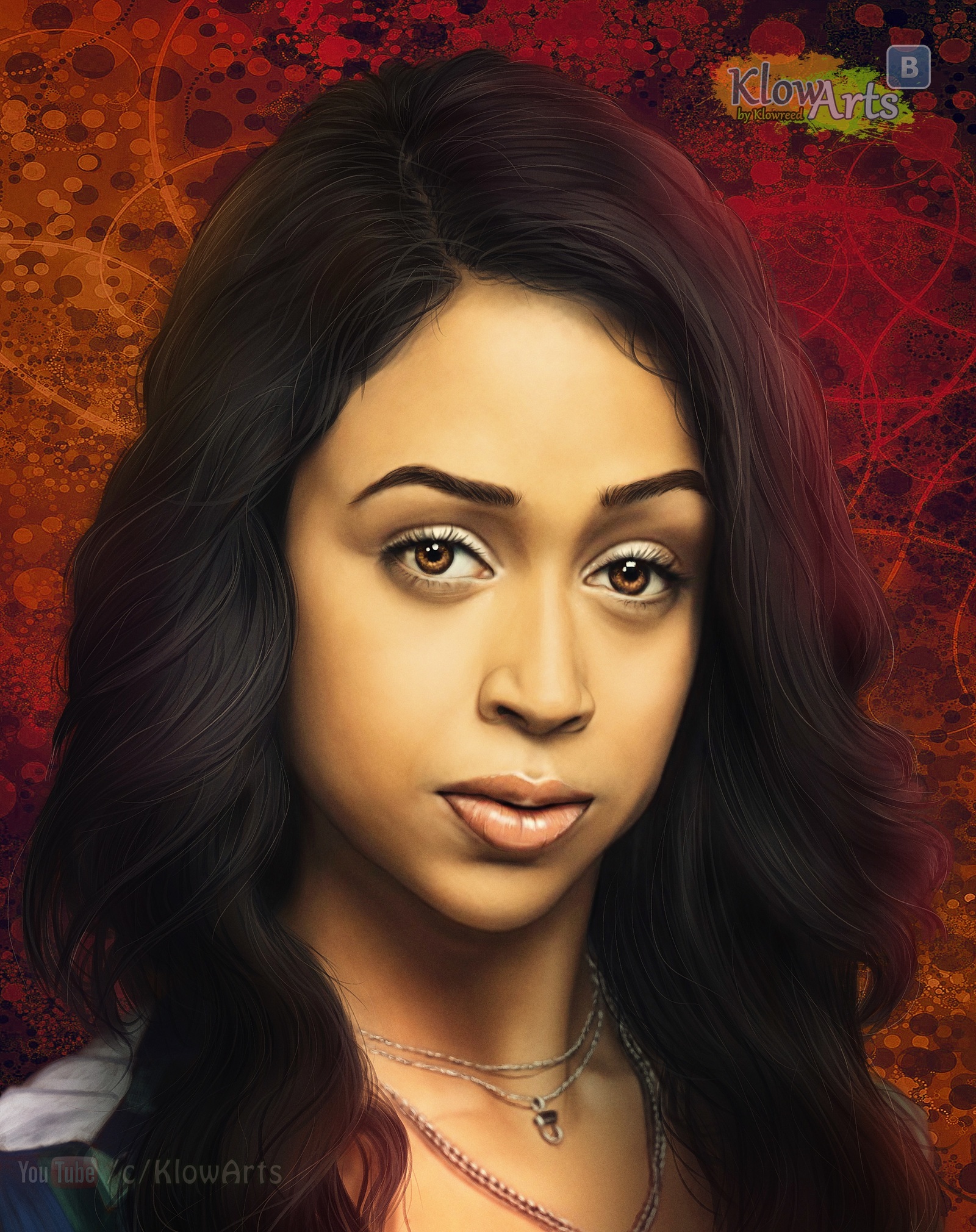 Liza Koshy - My, Longpost, Photoshop, Portrait, Art, Drawing, Video, , Digital drawing, Girls, Process