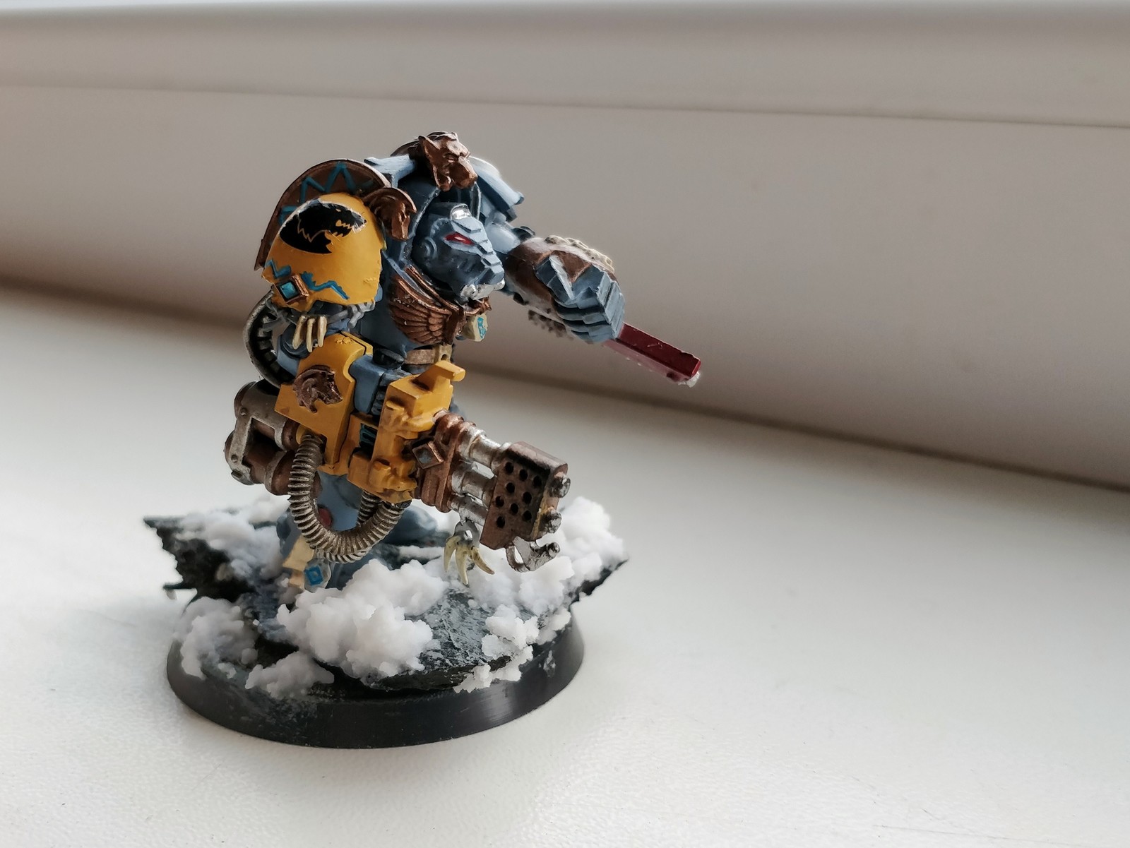 My painting space wolves - My, Warhammer 40k, Space wolves, Miniature, Painting, Modeling, Longpost