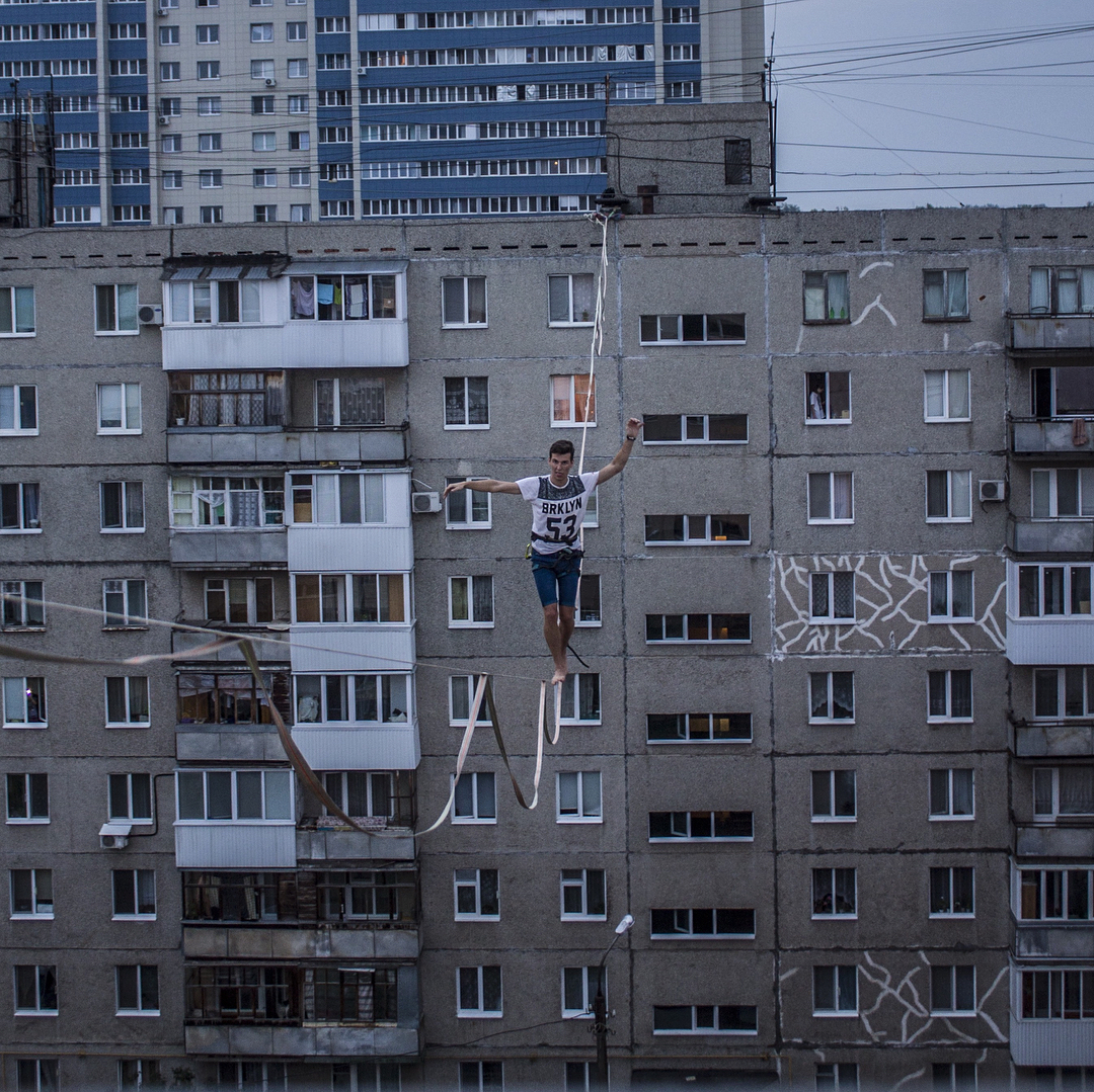 Урбант-хай, часть#2. - Моё, Slackline, Слэклайн, Highline, Уфа, Экстрим, Хайп, Длиннопост