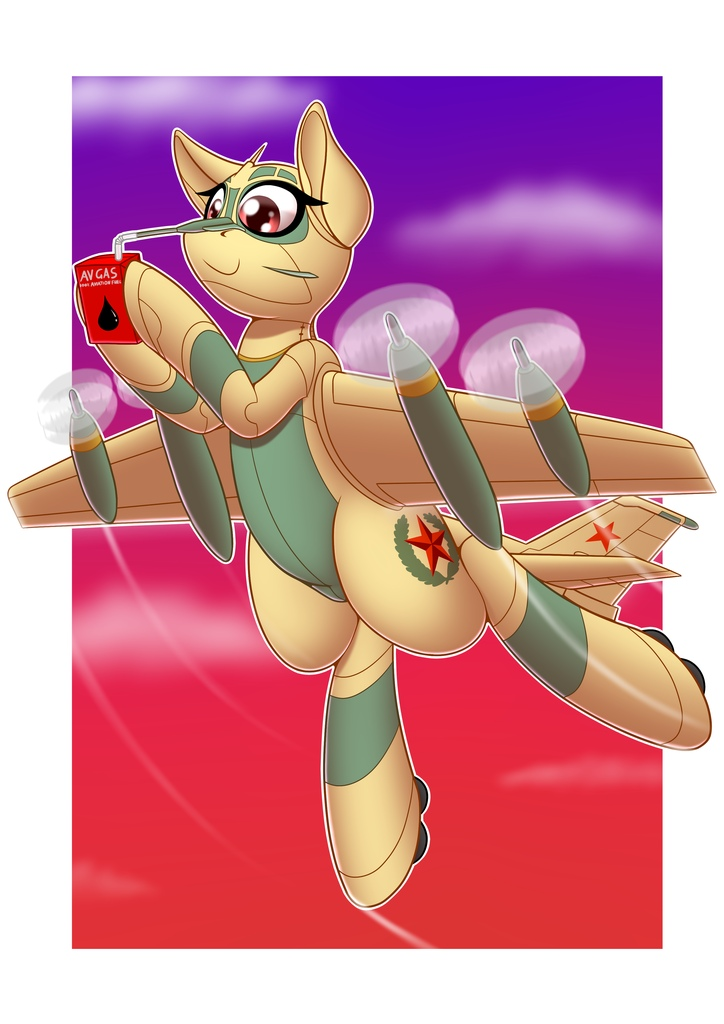 Refueling in the air - My little pony, Planepony, Original character