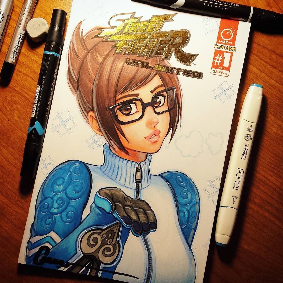 We continue to enjoy the work of Omar Dogan - Overwatch, Tracer, Mei, Sombra, Dva, Mercy, Widowmaker, Omar Dogan, Longpost