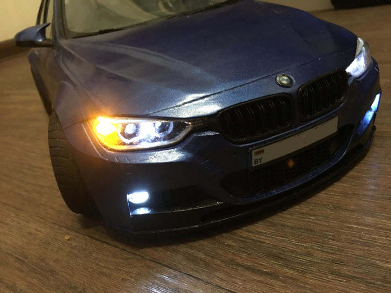 Делаем кузов BMW 3 (f30) m sport (м пакет) c пакетом m performance для RC модели с масштабом 1/10 при помощи 3d печати. Часть 8 - Моё, 3D печать, Rc, BMW, Estoril Blue, BMW 3 F30 м пакет, M performance, 3D принтер, Длиннопост, Радиоуправляемые модели