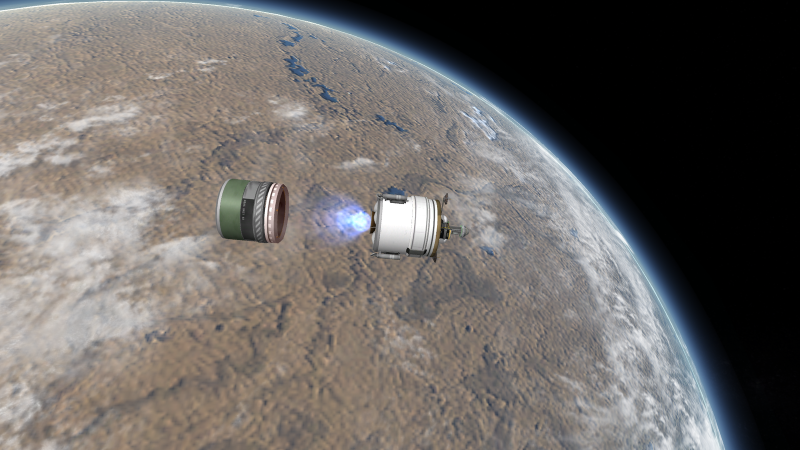 [Kerbal Space Program] [Galileo's Planet Pack] Career #15. Flight to Gratian with probes. - My, Kerbal space program, , How do you like Elon Musk, Longpost, Let-play, Images