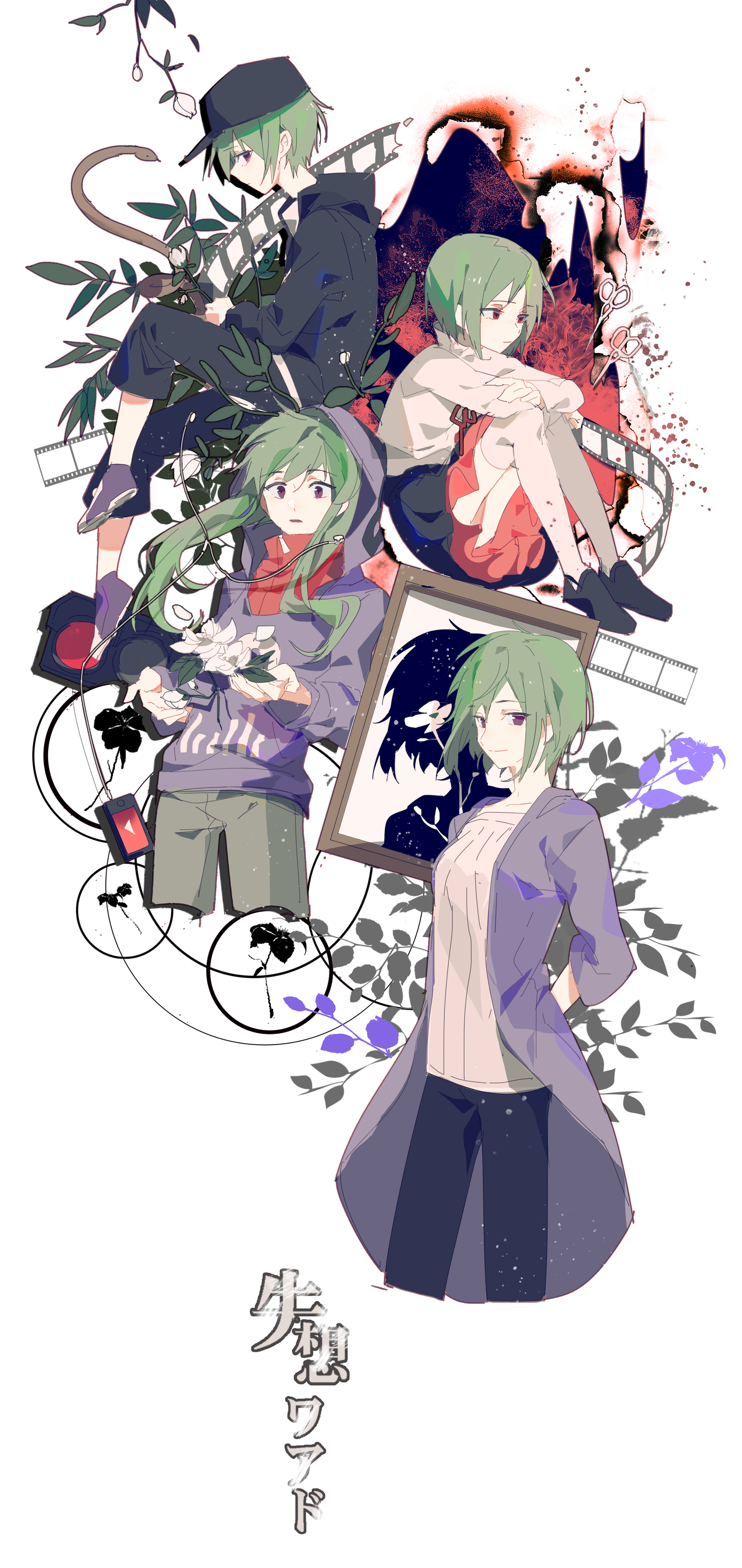 Never Lost Word - Anime, Not anime, Anime art, Vocaloid, Hatsune Miku, Kagerou project, , Pixiv, Video, Longpost