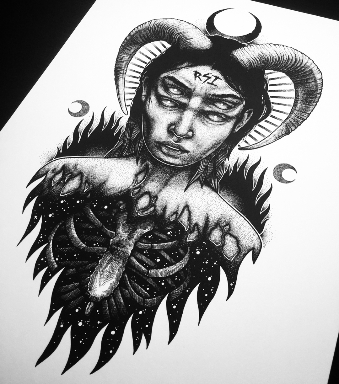 Incubus demon tattoo