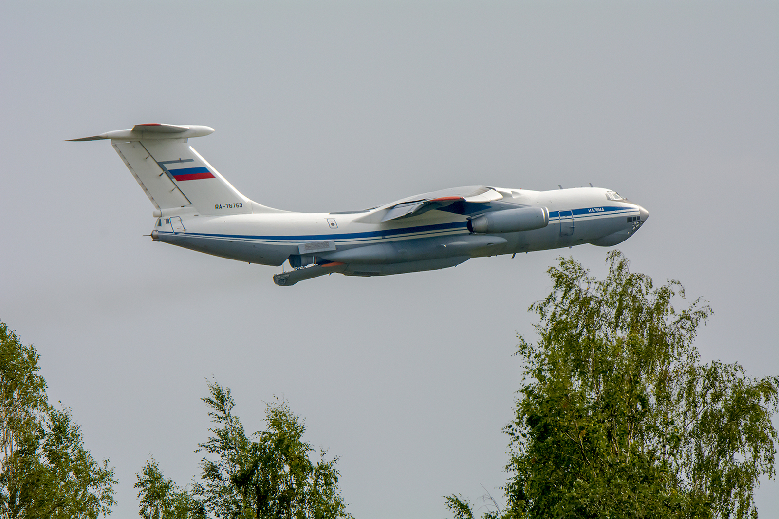 IL-76MD - My, Airplane, Leningrad region, IL-76, Aviation, IL-76MD, Fire