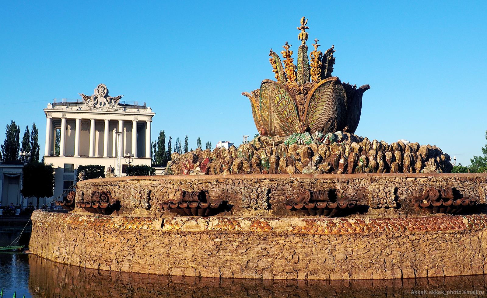 Stone flower - My, Moscow, VDNKh, Fountain, Mosaic, Stone flower, beauty, Summer, Longpost