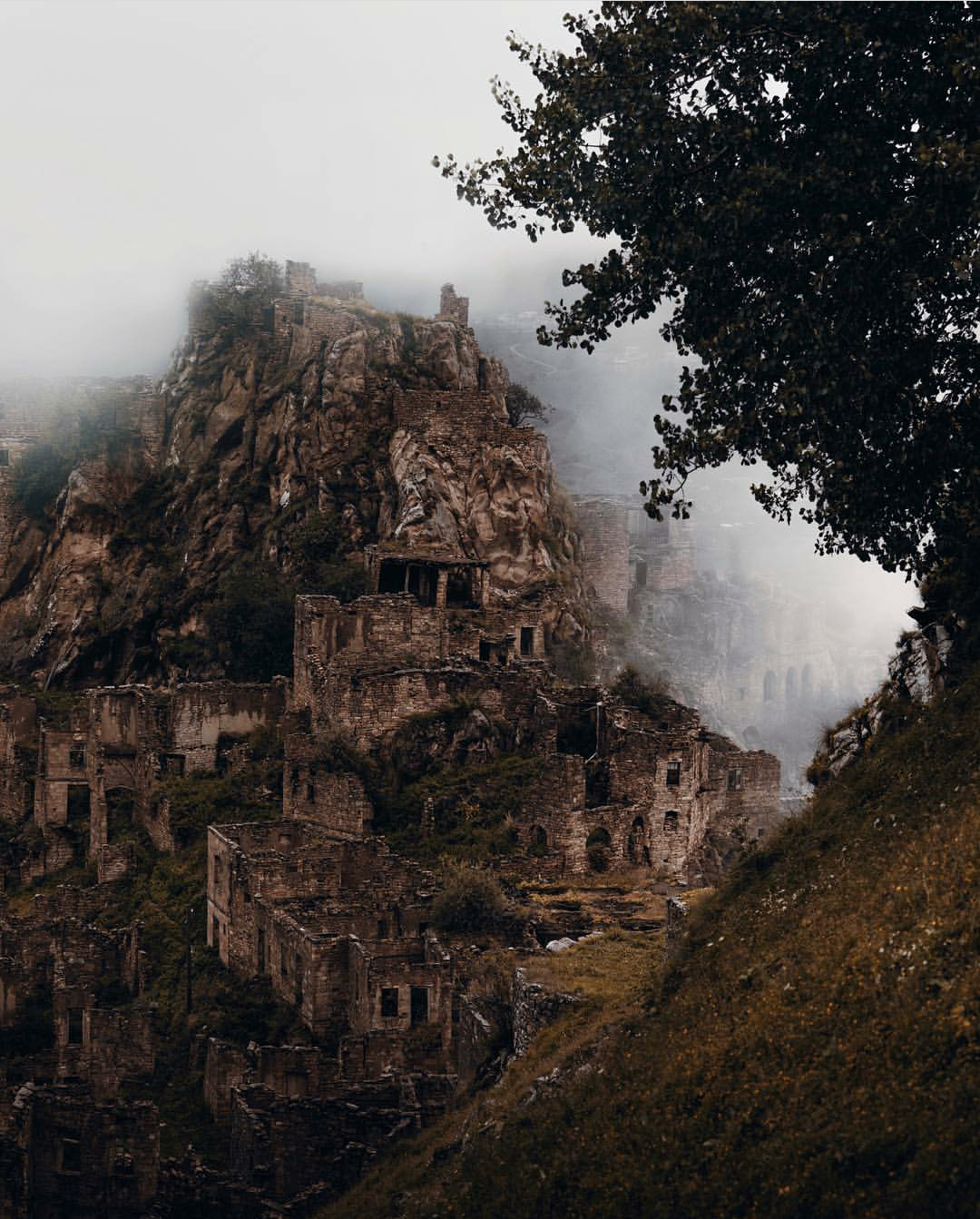 Abandoned village of Gamsutl, Republic of Dagestan. - Dagestan, Interesting, The photo, Russia, Abandoned, Abandoned place, Photographer, Kripota, Longpost