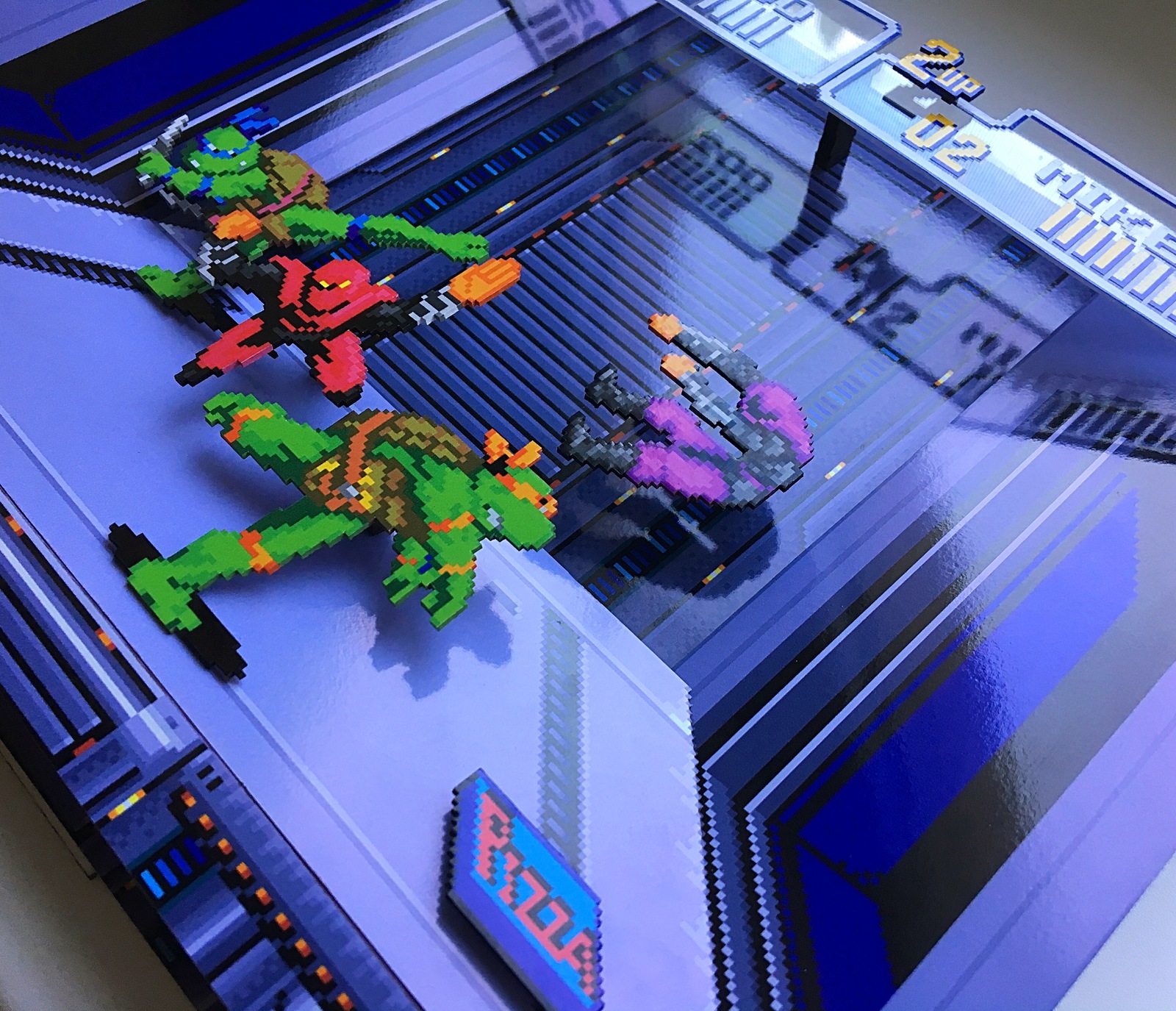 Diorama by TMNT(snes) - My, Diorama, Handmade, With your own hands, Teenage Mutant Ninja Turtles, SNES, Turtle, Dendy, Longpost