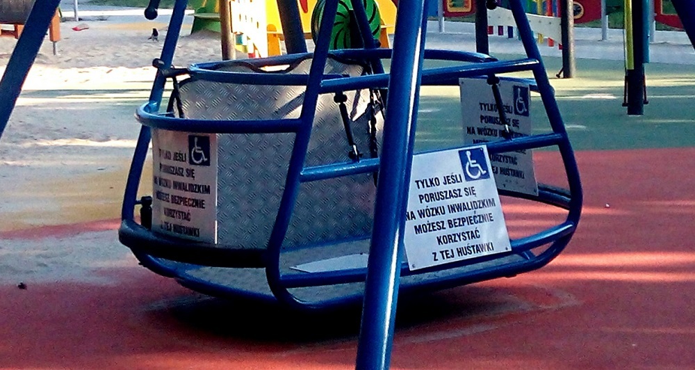 Swings for wheelchair users. - My, Poland, Swing, Wheelchair Disabled, Everything for people, Travels, Work abroad, A life