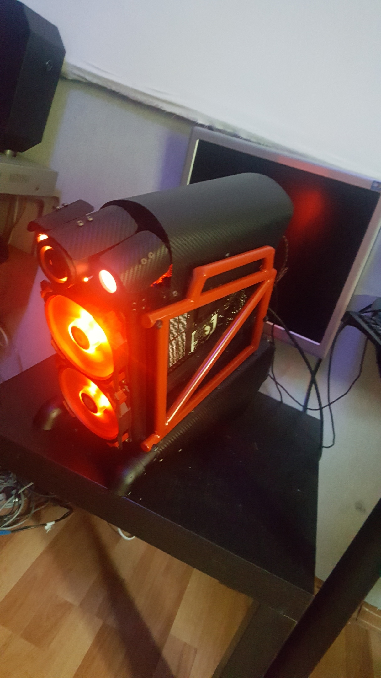 Custom PC Case - Moto PC ( MONSTERMASHINE ) - , Computer, Assembling your computer, With your own hands, Needlework with process, System unit, Modding, Video, Longpost