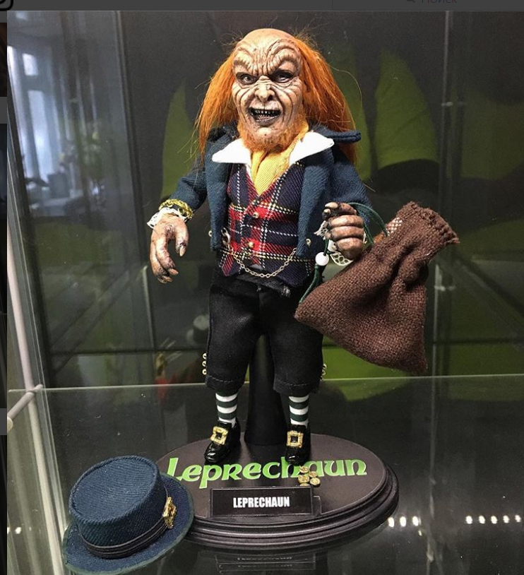 Leprechaun is an action figure sculpture based on the 1993 American horror film. - My, Handmade, Polymer clay, Action Figures, Sculpture, Leprechaun, Longpost