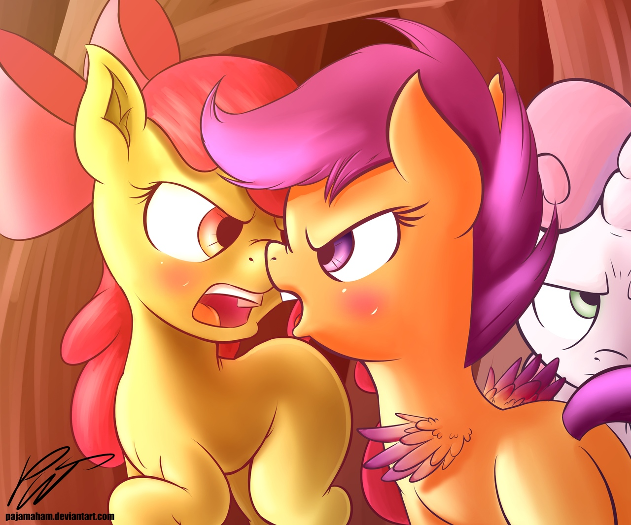 Insert Argument Here - My Little Pony, Арт, Scootaloo, Applebloom, Sweetie Belle