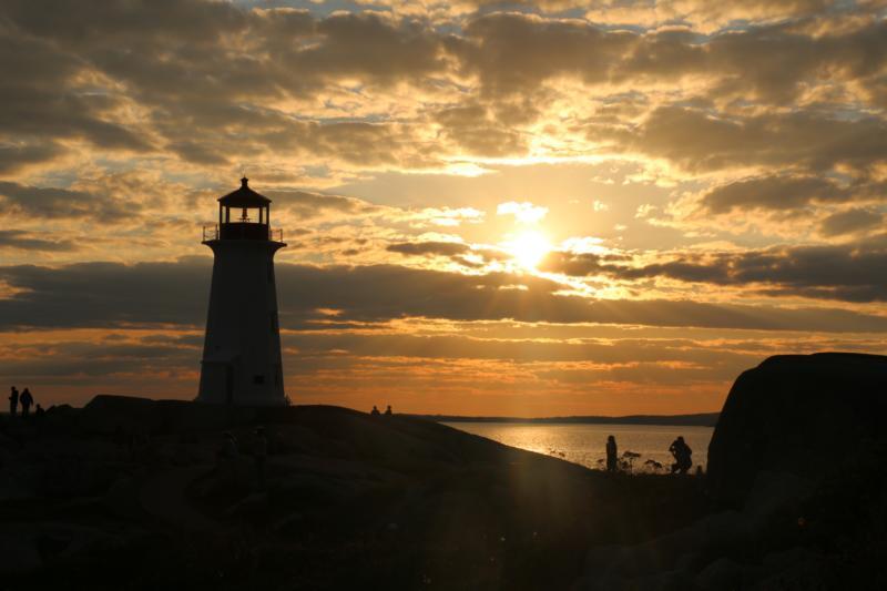 Маяк на Peggy's Cove, Провинция Новая Шотландия. Канада. - Моё, Сергей Морозов, Закат, Маяк, Маяк Peggys Cove, Lighthouse Peggys Cove, Lighthouse, Sergei Morozov