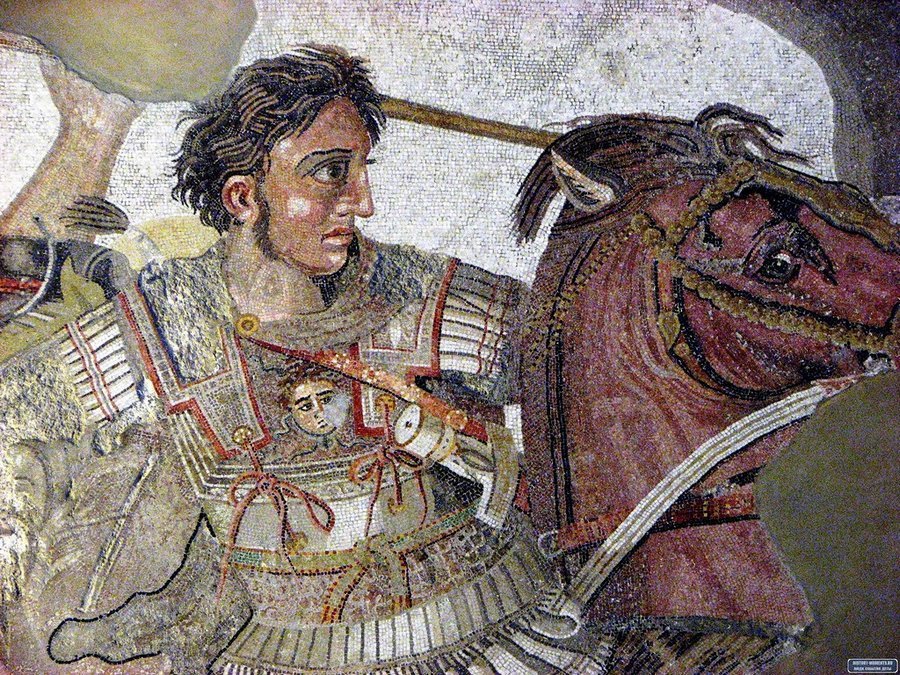 Uninvented Tales 426 We don't mind... - Uninvented tales, Alexander the Great, Text, Mosaic