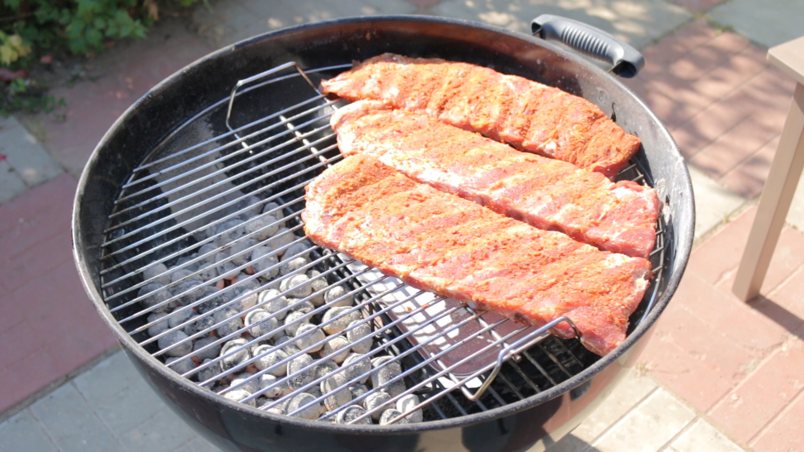 Grilled pork ribs - My, Food, Recipe, Edge, Ribs, Longpost, Video