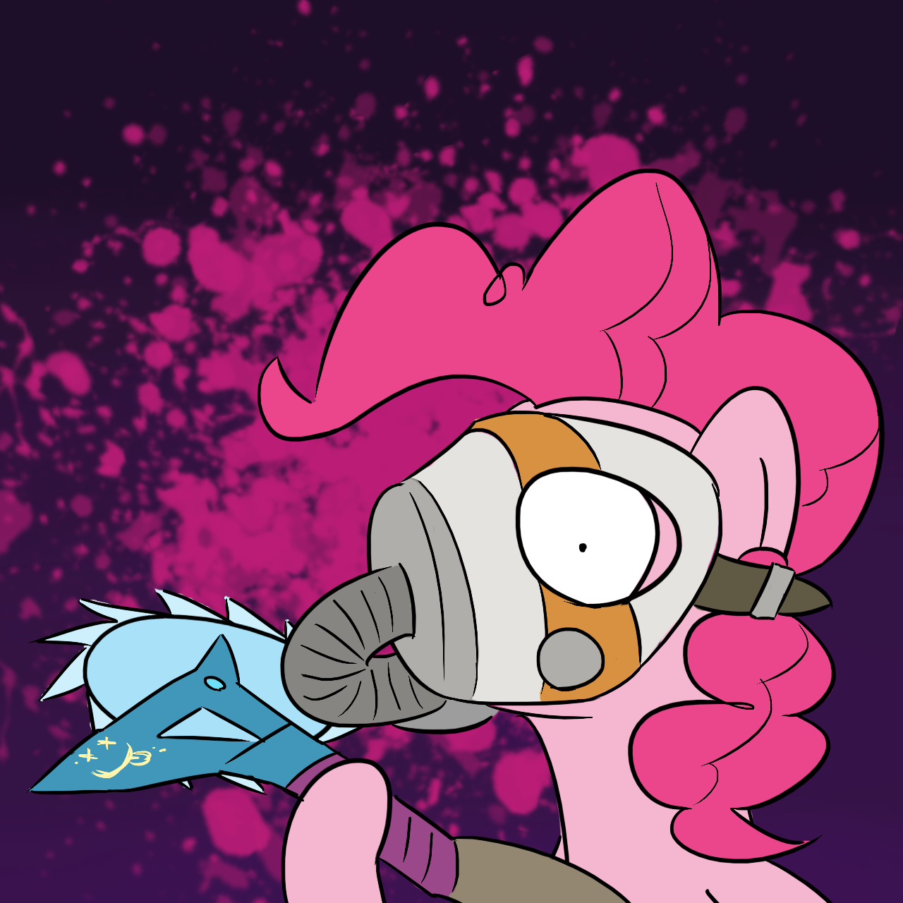 Friendship is Hate! - My little pony, PonyArt, Crossover, Borderlands, Pinkie pie, Krieg, Crossover