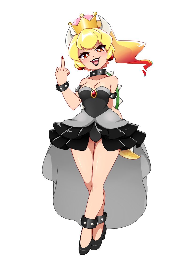 Princess Bowser - NSFW, Bowser, Marie, Gender Bender, Rule 63, Games, Its a trap!, Longpost