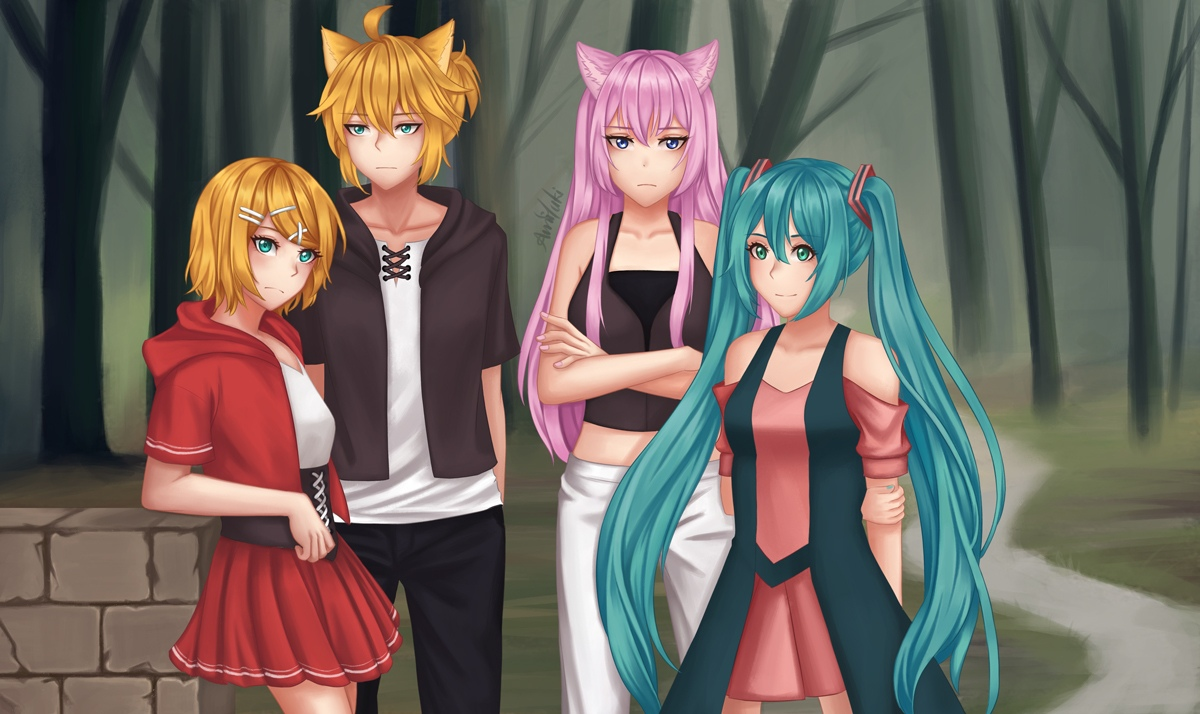 And why are we here? - Hatsune Miku, Anime, Kagamine Rin & Len, Megurine luka, Vocaloid, Not anime