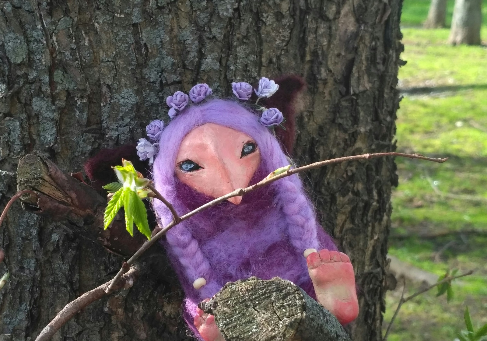 Beast of the forest - My, Needlework without process, Fox, Dry felting, Author's toy, Longpost, Polymer clay