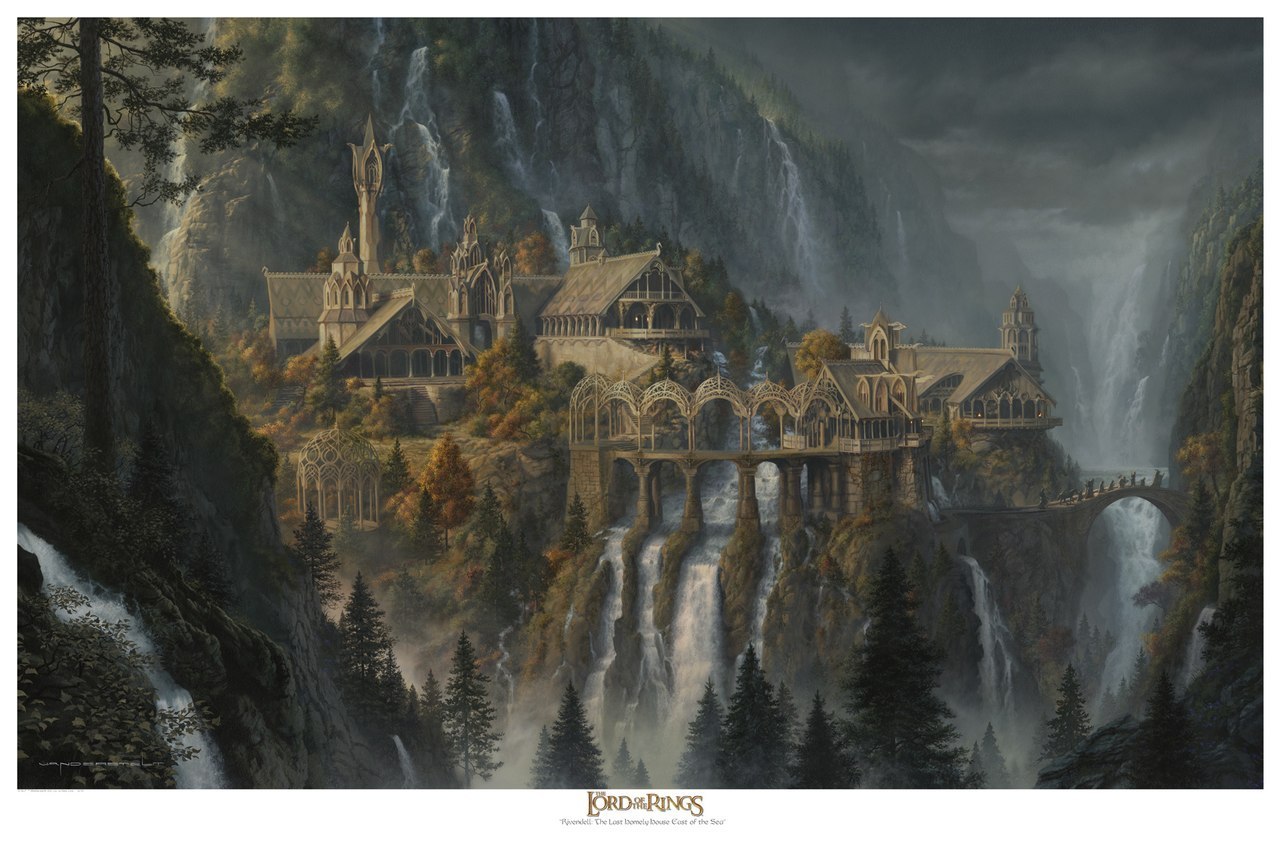 Rivendell - Rivendell, Middle earth, Lord of the Rings, Tolkien, Art, Longpost