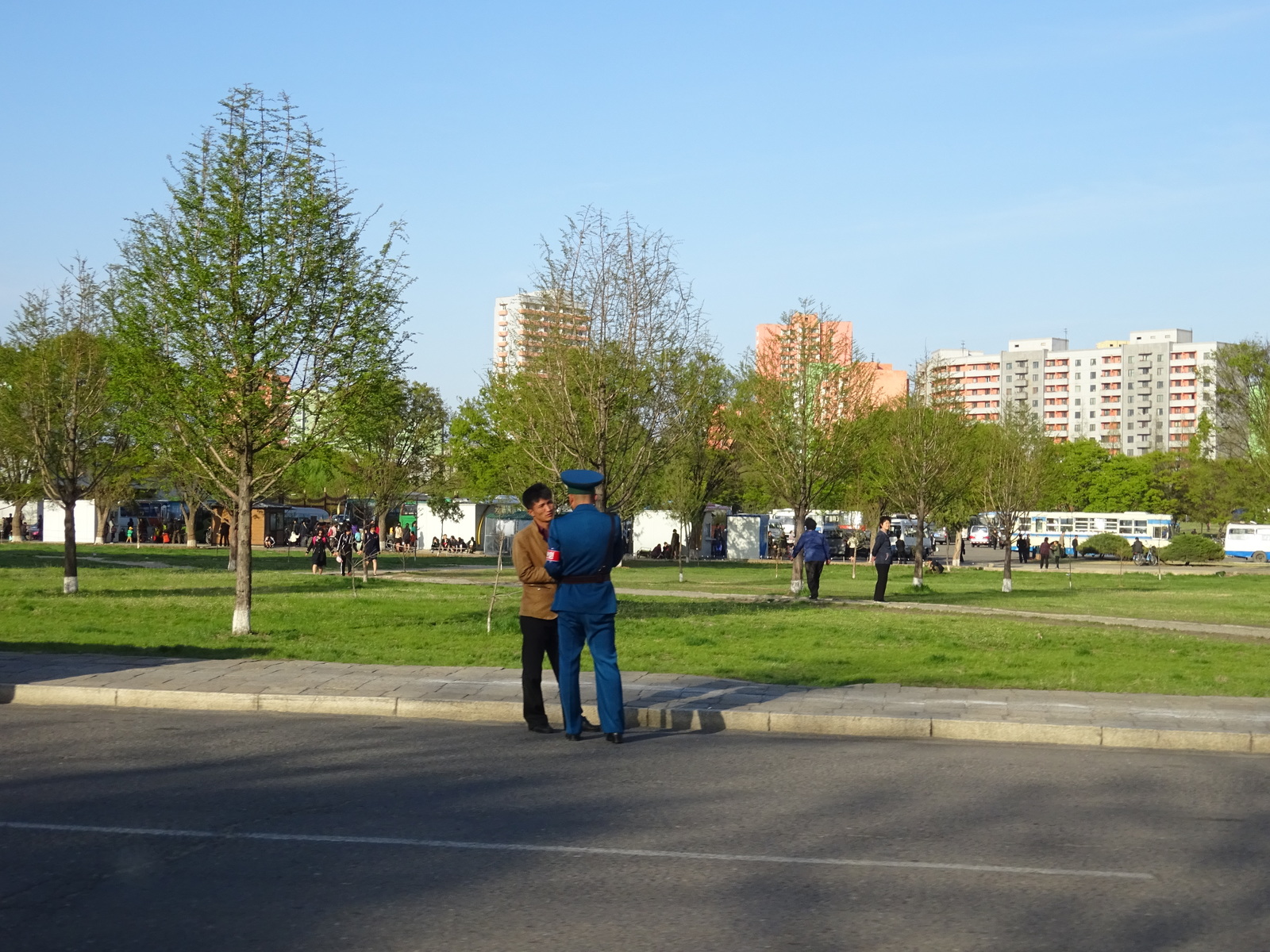 A trip to the DPRK in April 2018. Outskirts of Pyongyang in the evening. - My, North Korea, Travels, Longpost