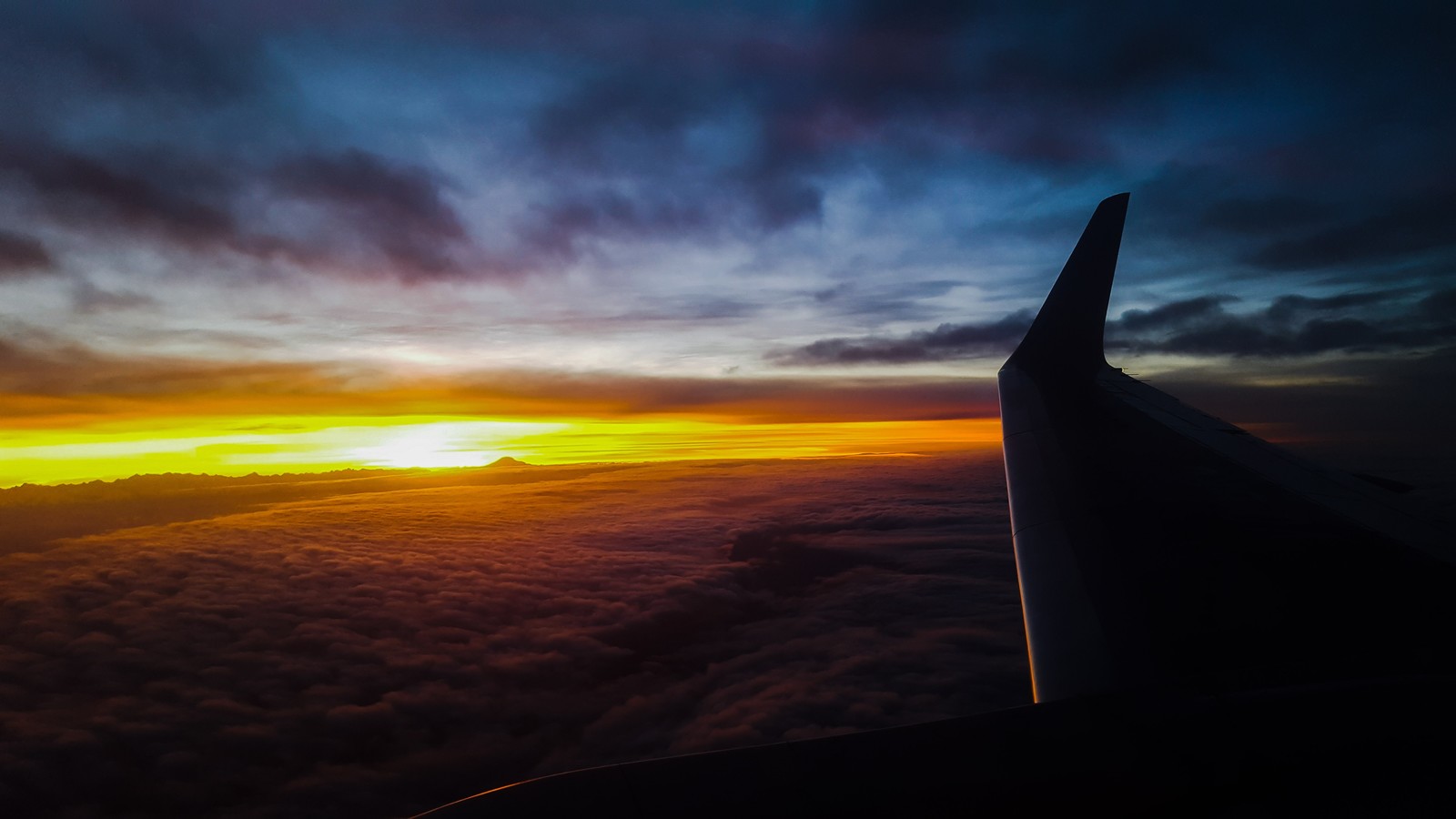 Sunset - My, Airplane, Sunset, Beginning photographer