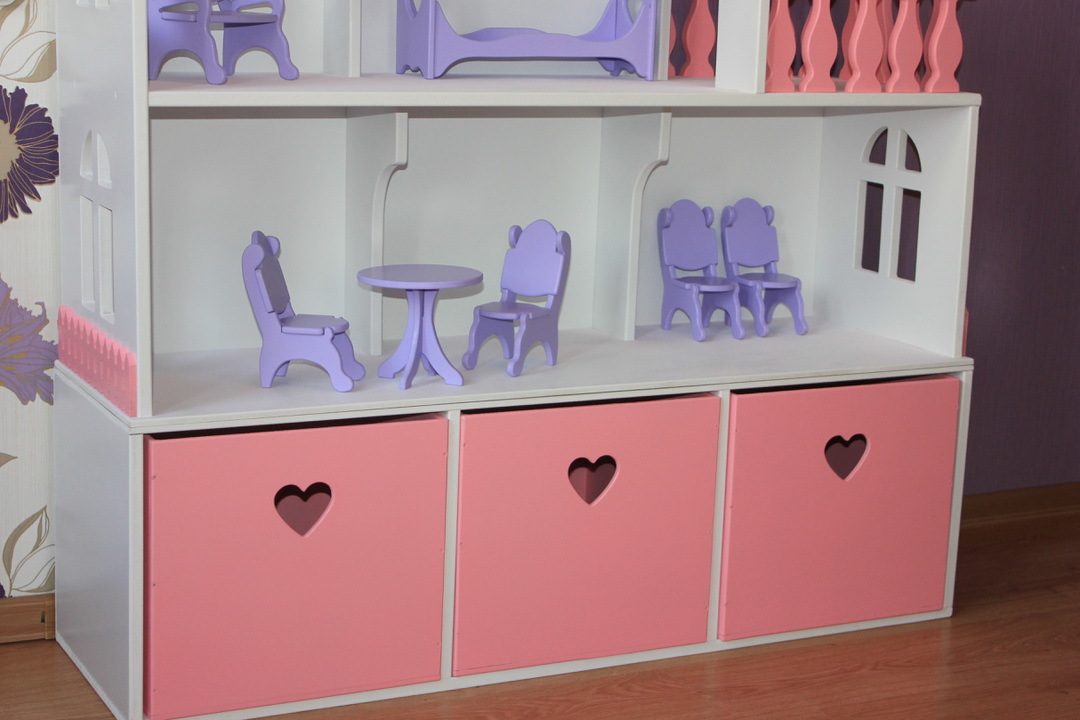 DIY dollhouse - My, Children's house, Dollhouse, , , Wooden house, Longpost