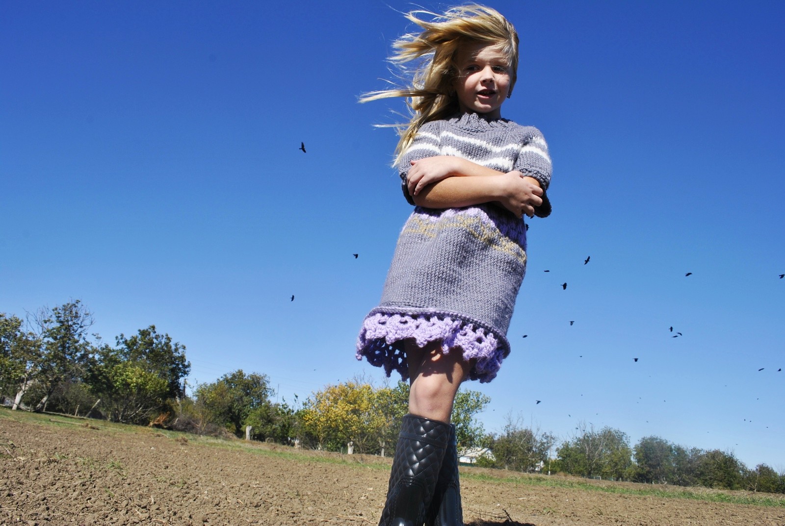 Tunic knitting - My, Knitting, Spokes