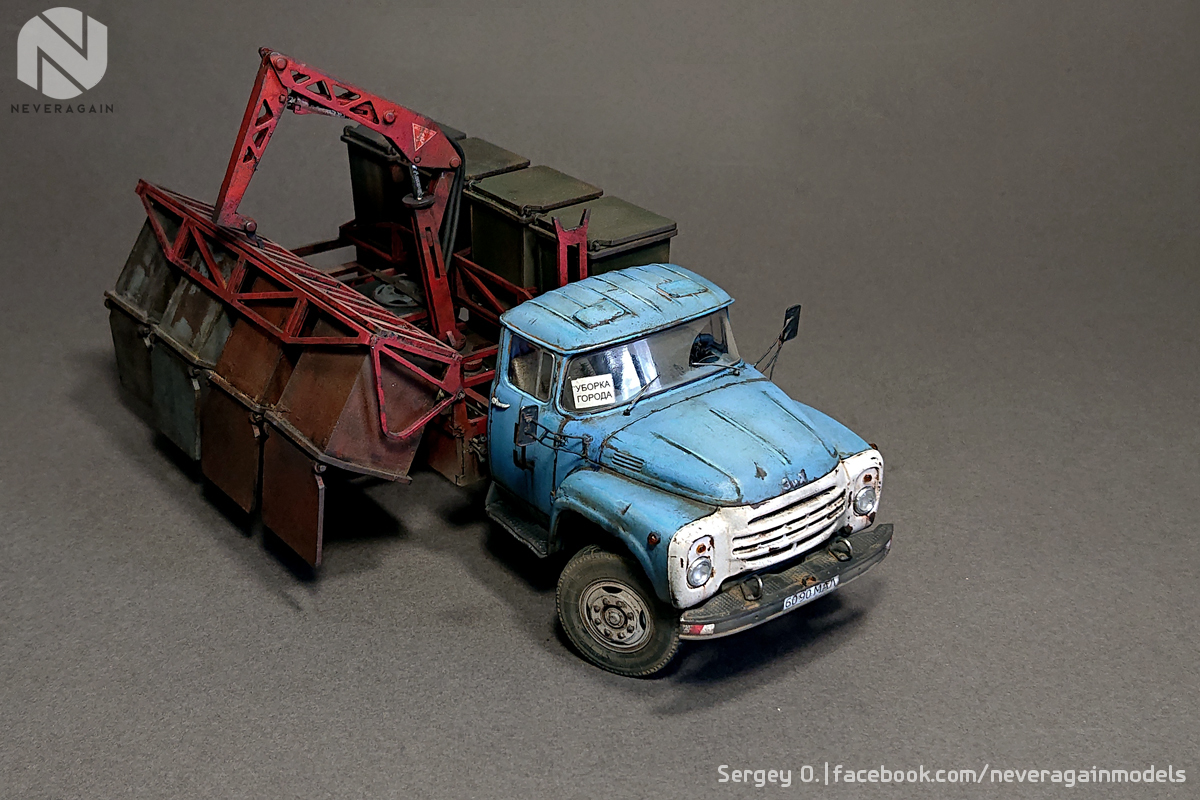 Мусоровоз М-30 (130) в масштабе 1:43 | Пикабу