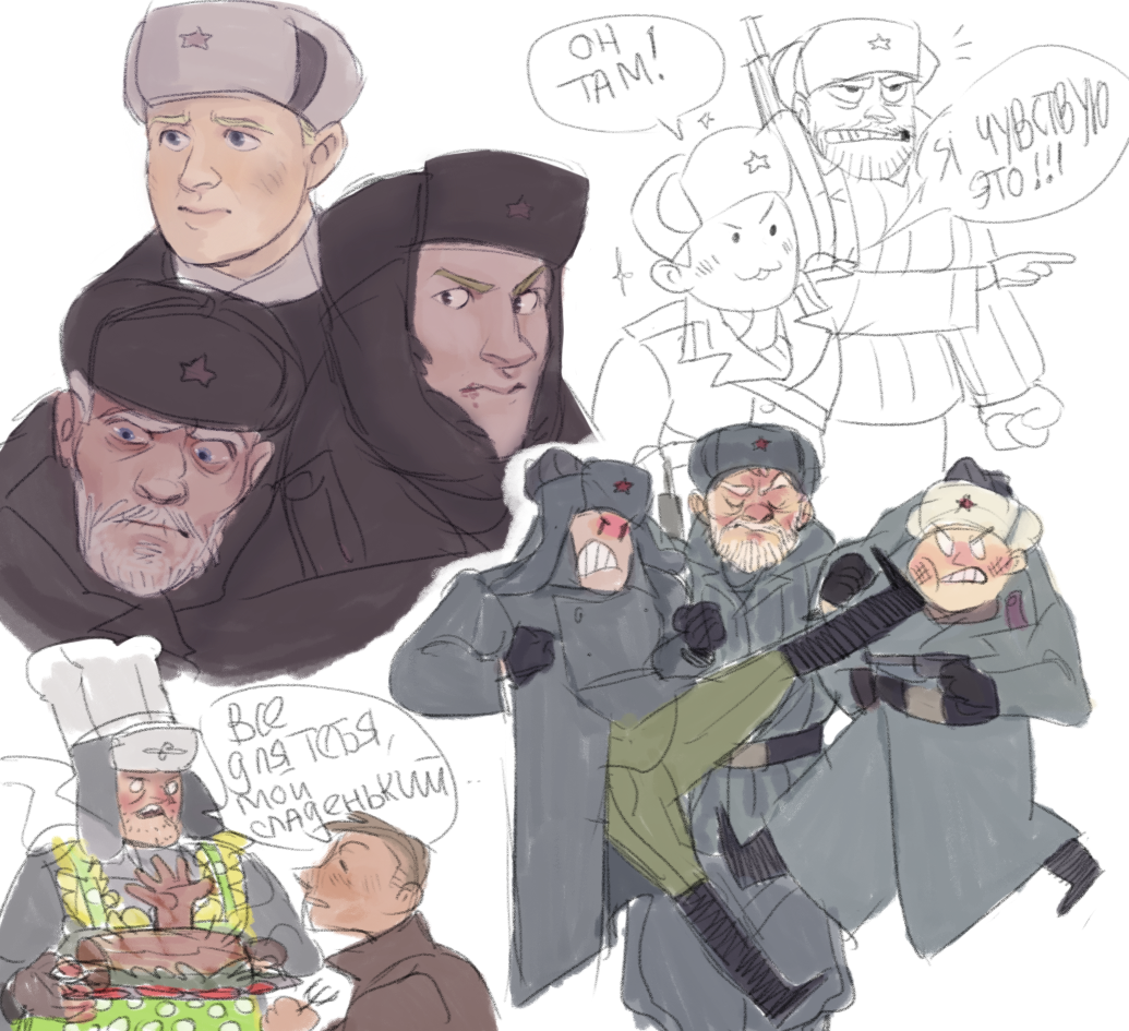 Пятничные позитивные военные рисунки | Пикабу