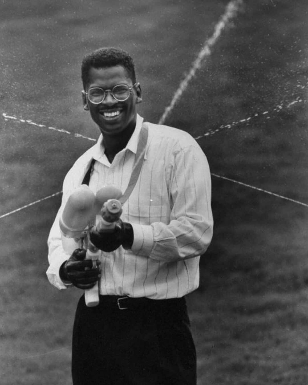 Lonnie Johnson, inventor of the water gun, 1992 - Inventions, Inventors, Water gun, The photo, Old photo, Thank you, Childhood