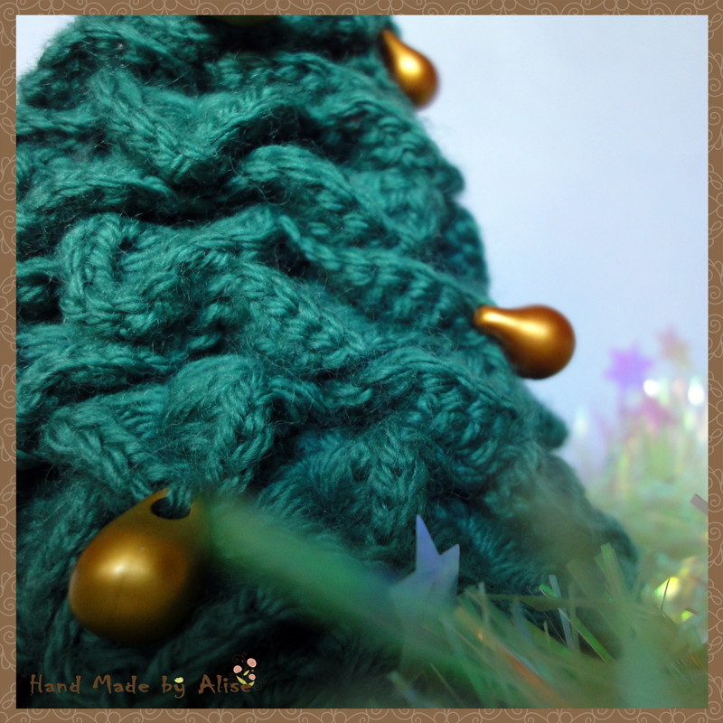 Herringbone - green needles - My, Handmade, , Christmas trees, Knitting, Crochet, New Year, Christmas, Longpost