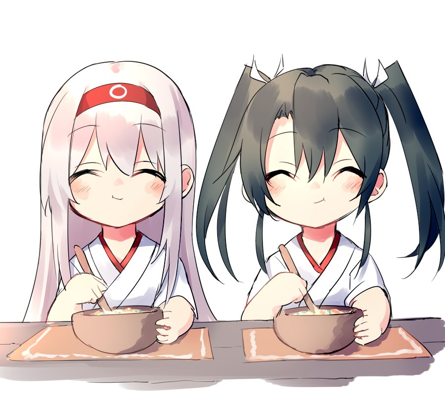 Itadakimasu - Kantai Collection, Shoukaku, Zuikaku, Аниме, Anime Art, Younger