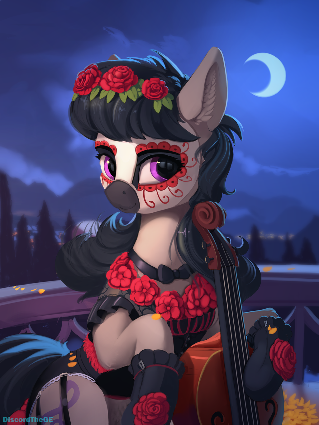 Violoncelista - My little pony, Octavia melody, The day of the Dead, 