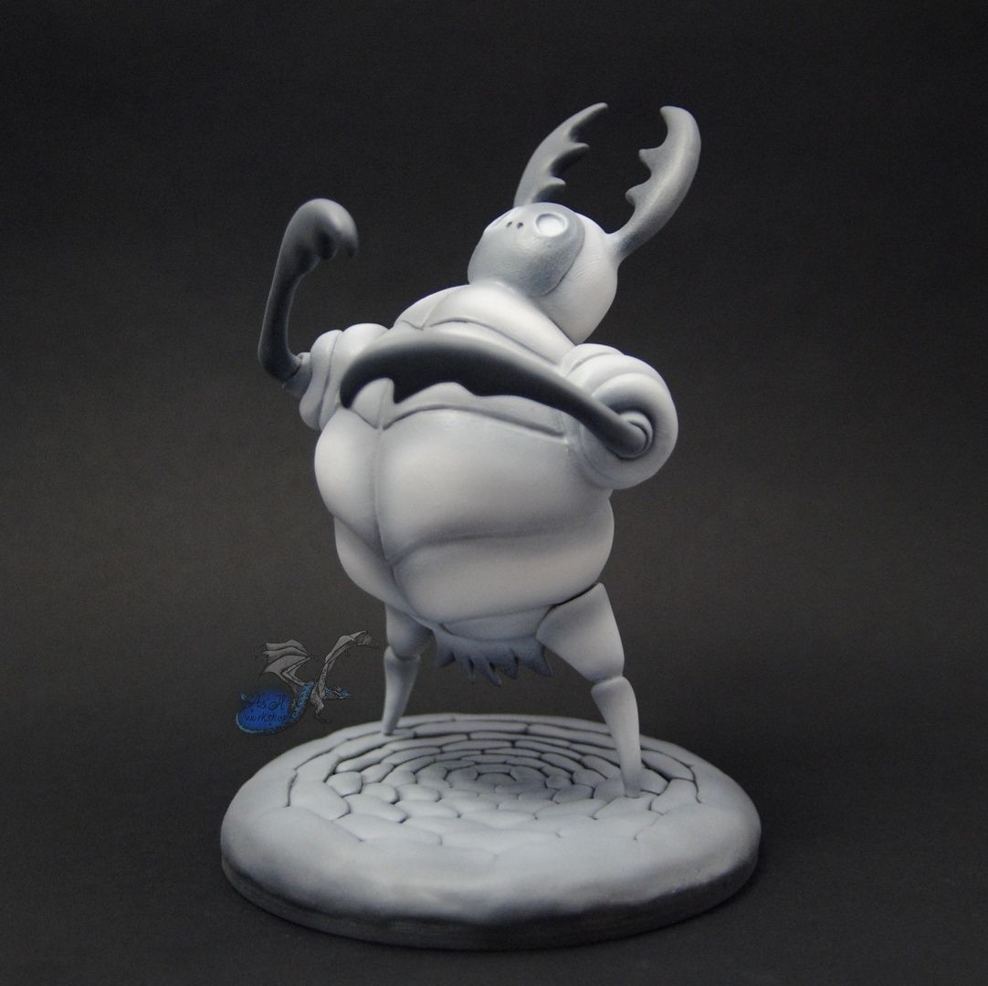 White Protector (Hollow Knight) - My, Longpost, Hollow knight, Figurine, Sculpture, Games, Computer games, Figurines