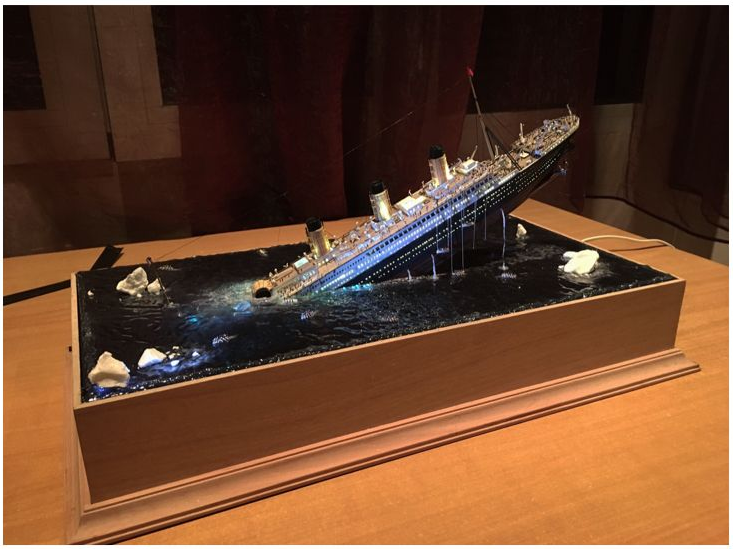 The wreck of the Titanic - Stand modeling, Crash, Titanic, The photo, Longpost