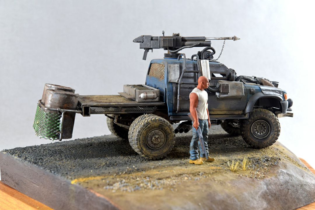 Miniature based on the movie Mad Max (Mad Max) - Crazy Max, Diorama, Miniature, Car modeling, Longpost