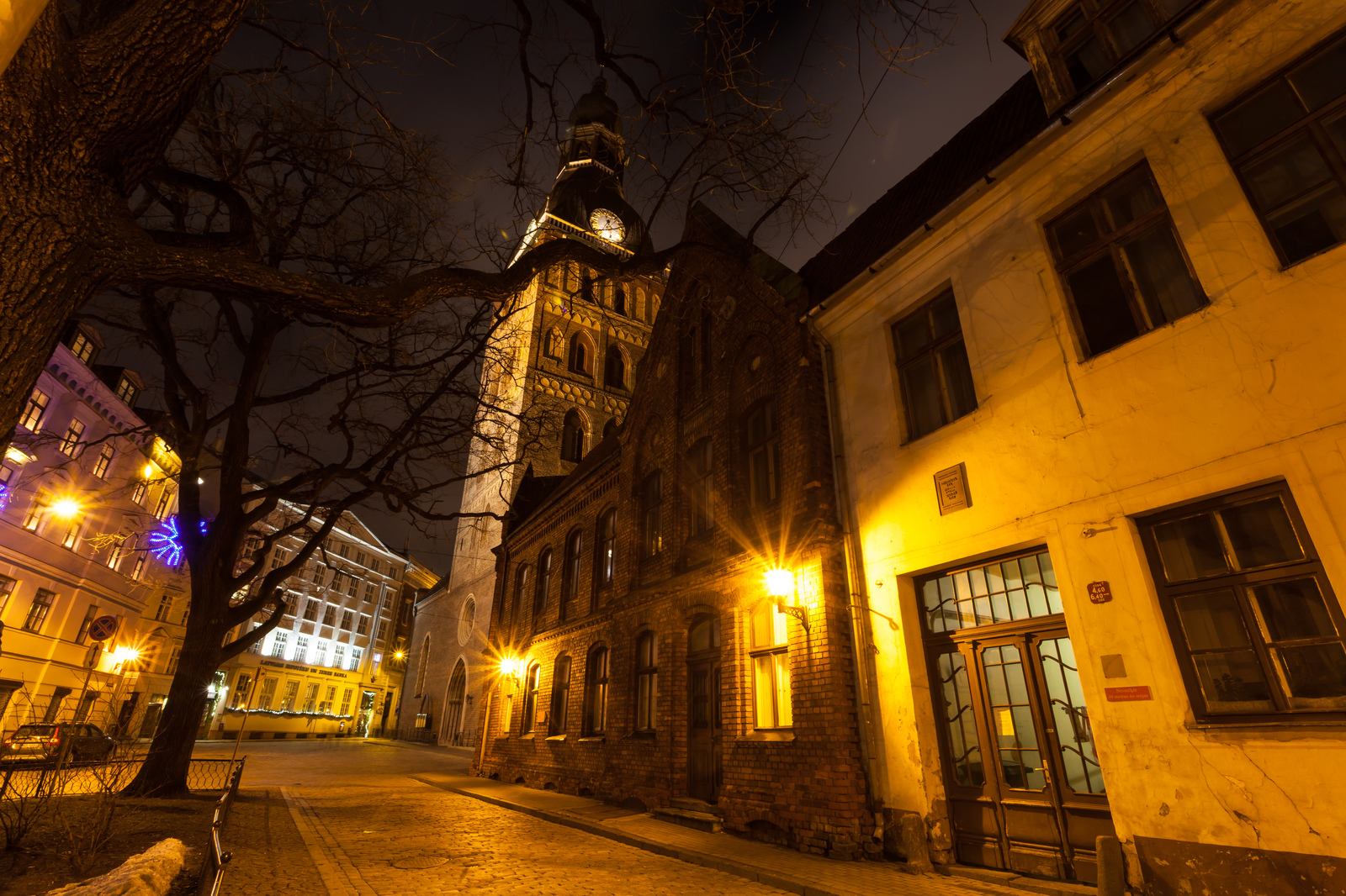 Night Riga. - My, Riga, Night city, Travels, Long exposure, Baltics